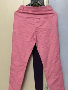 H&amp;M Branded Pink Straight Leg Pants