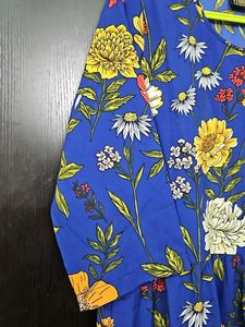 Blue Floral Maxi Dress