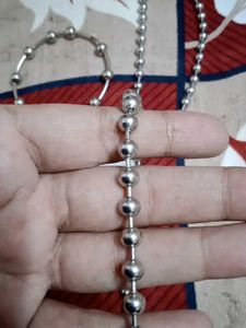 Silver Bead Jewelry Set