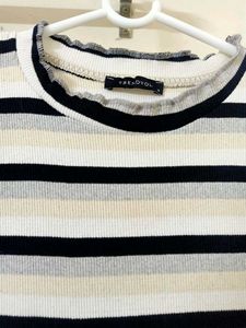 TRENDYOL Striped Fitted Bodycon Dress