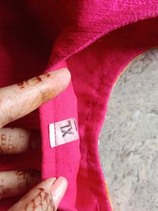 Pink &amp; Gold Embroidered Kurti