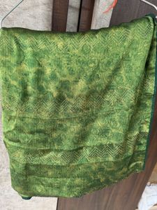 Green Embroidered Saree