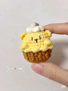 Crochet Pompom Purin, Bunny... Keychains
