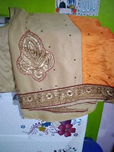 VeryBeautiful 2 Colour Silk Saree