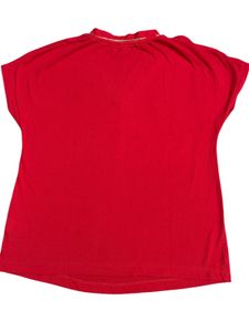 Red Top with V-Neck
