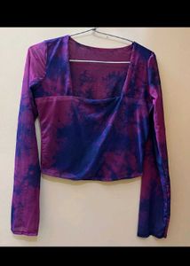 Sqare Neck Urbanic Style Full Sleeves Top