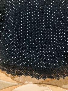 Polka Dot Black Top
