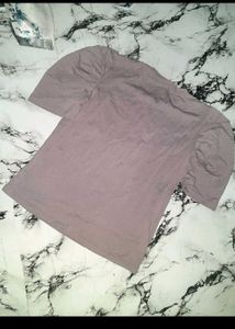 Combo Of High Waste Jean And Puffed Sleeve Top