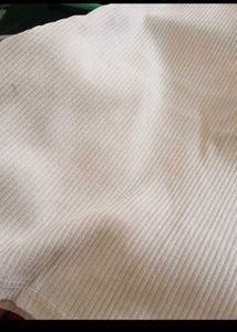 White Ribbed Tank Top