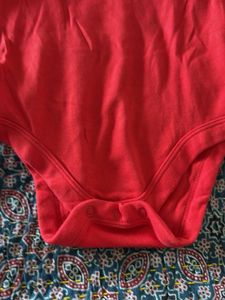 Mothercare Red Baby Bodysuit