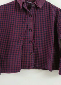 Red and Black Checkered  Shirt