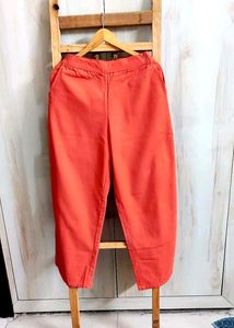 Coral Colour Cotton Paint Waist Size-28