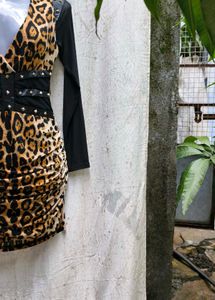 27207. Leopard Print Mini Dress