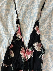 Halter Dress With Built In Shorts