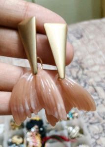 Floral Drop Earrings Mermaid Style