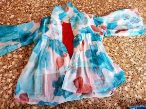 set of cute jeans top and inner