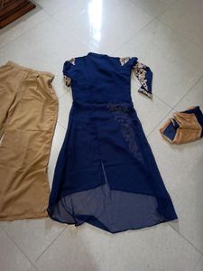 Beautiful Embroidery 3 Pc Kurta Palazzo Dupatta St