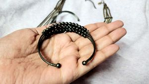 Ethnic Oxidised Gold Neckpiece &amp; Bracelets