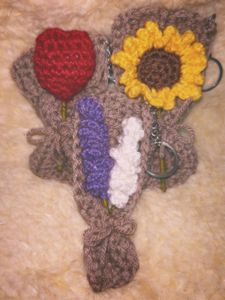 Handmade Bouquet Keychains