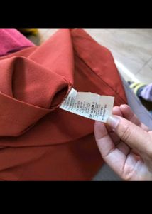 Rust Color Fitted Dress