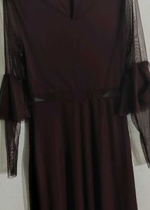 Kazo Elegant Maroon Ethnic Gown