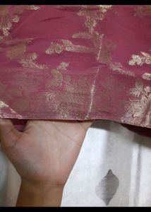 Onion Color Saree For Women