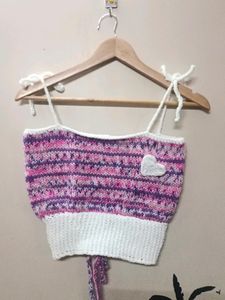 Handmade Knitted Crop Top