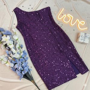 Sparkling Purple Party Dress