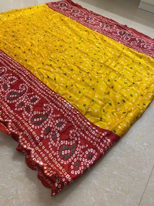 💥Bandhani Saree💥( Totally new crushed type )