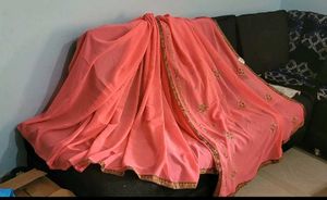 Set Pink Saree &amp; blouse🥻