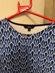 Blue Patterned Dress
