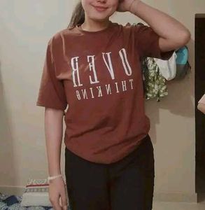 Stylish Brown Graphic Tee