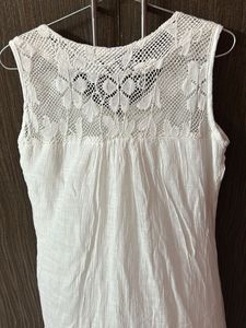 Boho White Lace Dress