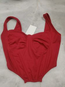 Red Bustier Corset Top