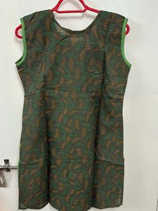 Sleeveless Embroidered Short Kurti