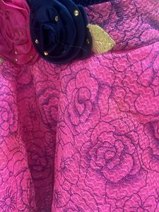 Navy Blue Nd Pink Dress For Baby Girl