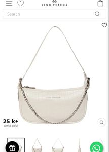 Lino Perros White Shoulder Bag
