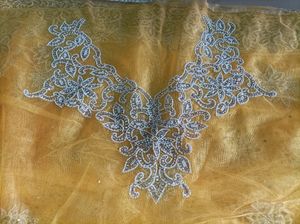 Designer Saree And Blouse With Pearl Work
