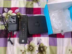 Jio Set Top Box With Remote, Adaptor