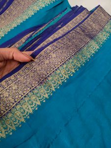 Traditional Saree 💙 Blue Colour 😍