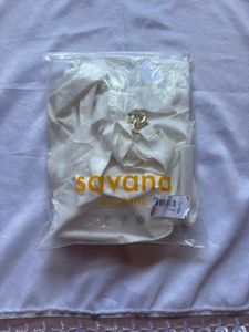 Savana Chic White Button-Down Shirt