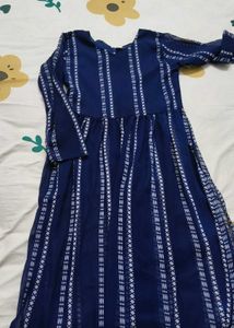 Elegant Blue Printed Kurta