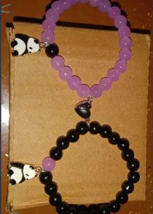 Dainty Daisy,Panda,Hearts, Glass,Marble Beads Brac