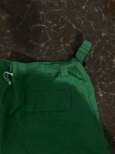 Street style denim parachute cargo