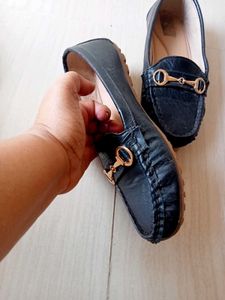 Ballerina Flat Leather Shoes