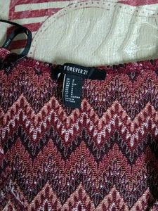 Crop Top With Dress Combo