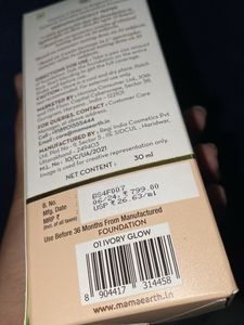 Mama Earth Foundation 01 Ivory Glow