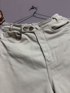 Wide Leg Beige Pants