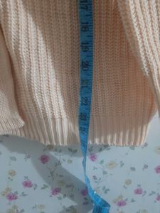 Peach Knit Cardigan