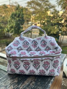 Handmade Quilted Vanity Bag